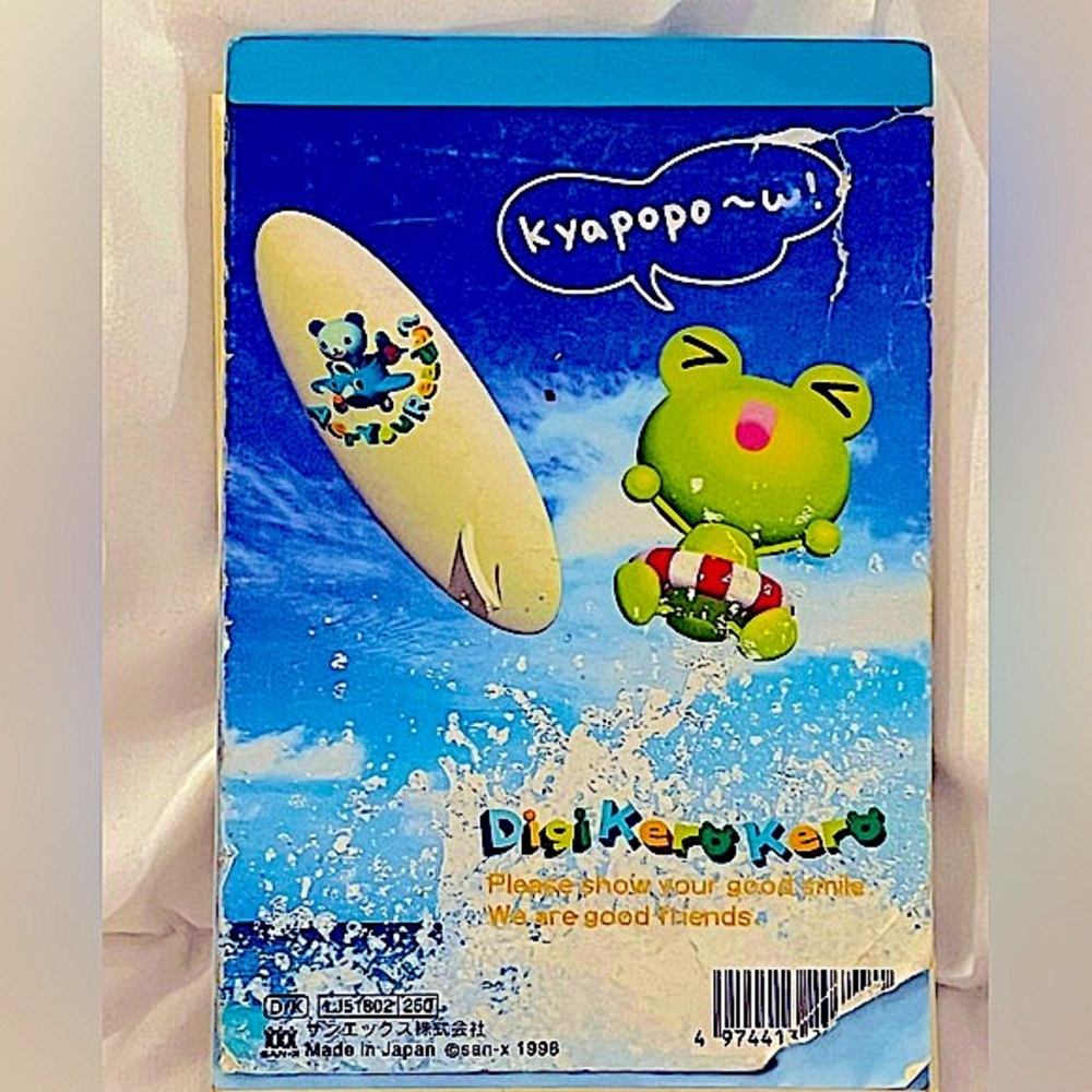 ⭐️ VINTAGE 1998 KEROPPI SANRIO ⭐️ RARE FIND & COLLECTABLE NOTEBOOK / PAD